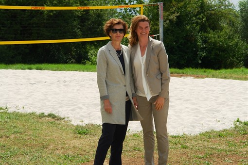 Erschließungsmaßnahmen am Guggenberger See: Grillplätze, Beachvolleyballfeld und neue Beschilderung